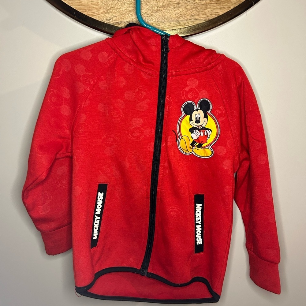 Disney Red Mickey Mouse Kids Hoodie